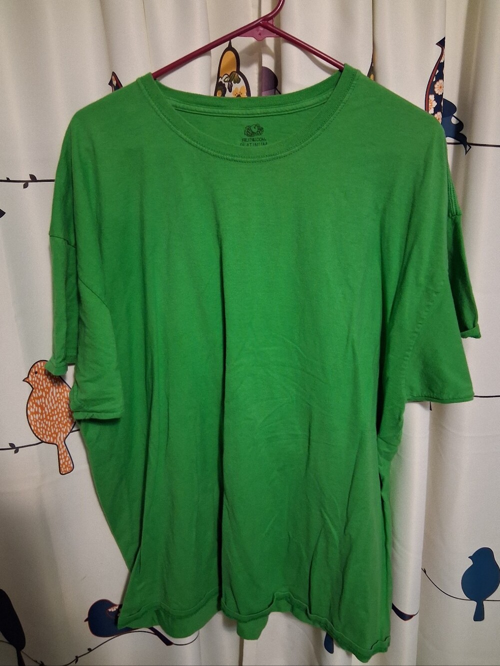 Fruit of the Loom Men's Green Short Sleeve Crew Tee Size 2X